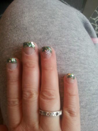 St Patrick Acryl met sneeuwvlok sjabloon